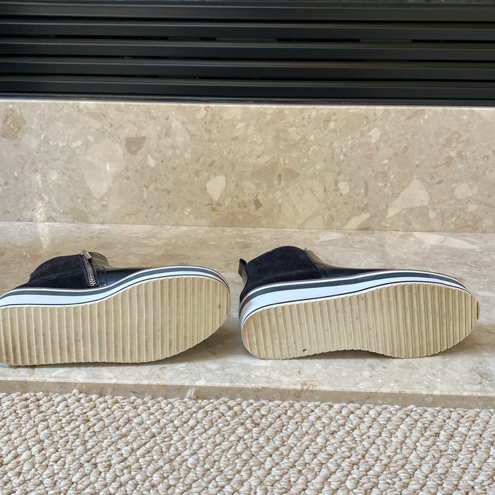 Zara black platform zip up booty - Picture 5 of 6